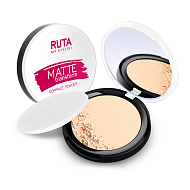 Пудра для лица `RUTA` MATTE TRANSFORM компактная тон 02 Светлый беж