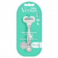 Станок для бритья `GILLETTE` `VENUS` PLATINUM с 1 сменной кассетой 1 шт