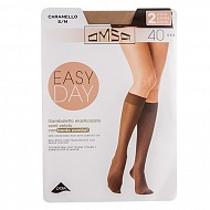 Гольфы женские `OMSA` `EASY DAY` 40 den р-р S/M 2 пары 1/2 (Caramello)