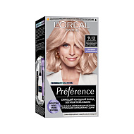 Краска для волос `LOREAL` `PREFERENCE` COOL BLONDS тон 9.12 (Сибирь) 40 мл