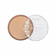 Пудра компактная для лица `PARISA` MINERAL MATT минеральная тон 04