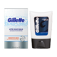 Бальзам после бритья `GILLETTE` `SERIES` SENSITIVE SKIN для чувствительной кожи 75 мл