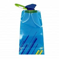 Бутылка для воды `FUN` BLUE складная