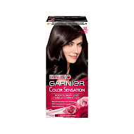 Краска для волос `GARNIER` `COLOR SENSATION` тон 3.0 (Роскошный каштан)