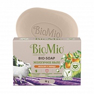 Экологичное туалетное мыло `BIOMIO` BIO-SOAP апельсин, лаванда и мята 90 г