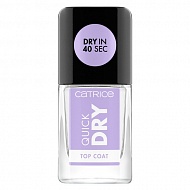 Верхнее покрытие для ногтей `CATRICE` QUICK DRY TOP COAT