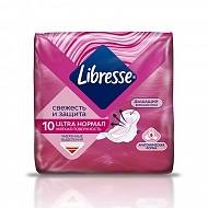 Прокладки ультратонкие `LIBRESSE` ULTRA Нормал 10 шт