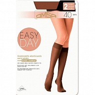 Гольфы женские `OMSA` `EASY DAY` 40 den р-р S/M 2 пары 3/4 (Caramello)