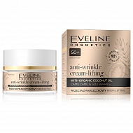 Крем-лифтинг для лица `EVELINE` ORGANIC против морщин 50 мл