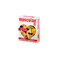 Презервативы `MASCULAN` 1 Ultra с ароматом Тутти-Фрутти 3 шт