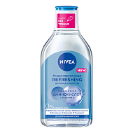 Мицеллярная вода `NIVEA` REFRESHING с комплексом аминокислот и витамином Е (для нормальной кожи) 400 мл