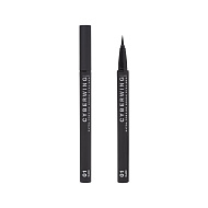Подводка для глаз `INFLUENCE BEAUTY` CYBERWING с кистью ультратонкая тон 01 Black