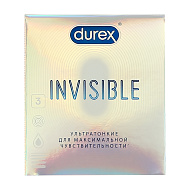 Презервативы `DUREX` Invisible (ультратонкие) № 3 3 шт