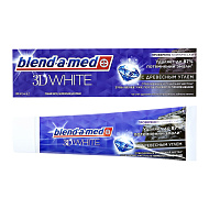 Паста зубная `BLEND-A-MED` 3D WHITE Отбеливание и глубокая чистка с Древесным углем 100 мл