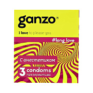 Презервативы `GANZO` с анестетиком 3 шт