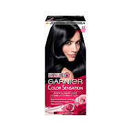 Краска для волос `GARNIER` `COLOR SENSATION` тон 1.0 (Драгоценный черный агат)