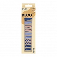 Набор накладных ногтей с клеевыми стикерами `DECO.` FESTIVAL purple style (24 шт + клеевые стикеры 24 шт)
