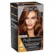Краска для волос `LOREAL` `PREFERENCE` тон 5.3 (Монако)