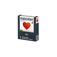 Презервативы `MASCULAN` 4 classic (увеличенных размеров, розового цвета) 3 шт