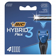 Кассеты для станка `BIC` `HYBRID 3 FLEX` 4 шт