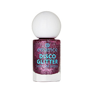 Лак для ногтей `ESSENCE` DISCO GLITTER мини с глиттером тон 08 Sparkly pink