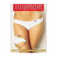 Трусы женские `INNAMORE` UNDERWEAR cлипы средней посадки из хлопка (nero, 3)