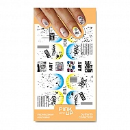 Наклейки для ногтей `PINK UP` `DECOR` 2D переводные тон 903