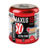Презервативы `MAXUS` ультратонкие с кейсом 15 шт