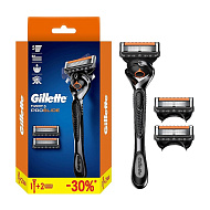 Станок для бритья `GILLETTE` `FUSION` PROGLIDE FLEXBALL с 3 сменными кассетами