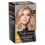 Краска для волос `LOREAL` `PREFERENCE` тон 8.1/WBIS (Копенгаген) 40 мл