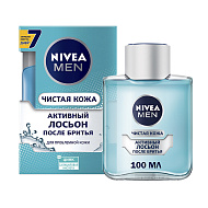 Лосьон после бритья `NIVEA` `MEN` ЧИСТАЯ КОЖА для проблемной кожи 100 мл