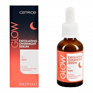 Сыворотка для лица `CATRICE` GLOW EXFOLIATING OVERNIGHT SERUM отшелушивающая