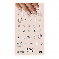 Кристаллы для ногтей `PINK UP` `DECOR` 3D переводные тон 880