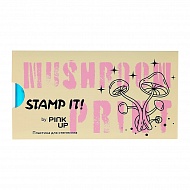 Пластина для стемпинга `PINK UP` `STAMP IT!` MUSHROOM PRINT