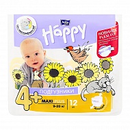 Подгузники `BELLA` HAPPY 9 - 20 кг MAXI PLUS 12 шт