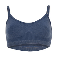 Топ женский `TRENDY LOOK` WASHED JEANS на тонких бретелях (синий) (M)