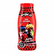 Пена для ванн `MIRACULOUS` детская ЛЕДИ БАГ и СУПЕР-КОТ (меняет цвет в воде) 400 мл