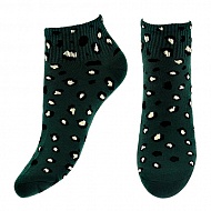 Носки женские `SOCKS` LEOPARD dark green р-р единый