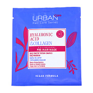 Маска для волос `URBAN CARE` с коллагеном и гиалуроновой кислотой (восстанавливающая) 50 мл