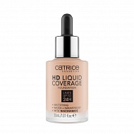 Основа тональная для лица `CATRICE` HD LIQUID COVERAGE тон 020 Rose Beige
