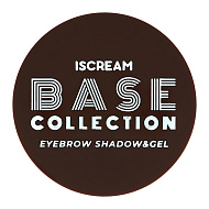 Тени и гель для бровей `ISCREAM` BASE 2 в 1 тон 03 (nature brown)
