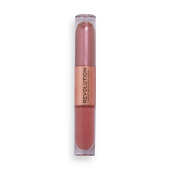 Тени для глаз `REVOLUTION` DOUBLE UP LIQUID SHADOW жидкие 2 в 1 тон blissful