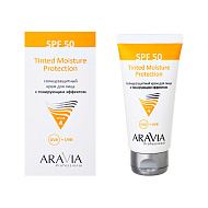 Крем для лица `ARAVIA` `PROFESSIONAL` солнцезащитный с тонирующим эффектом SPF 50 50 мл