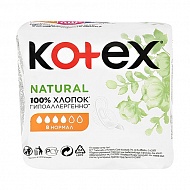 Прокладки ультратонкие `KOTEX` NATURAL Нормал 8 шт