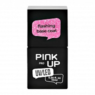 Светоотражающая база для ногтей UV/LED `PINK UP` `PRO` flashing base coat тон 07 10 мл