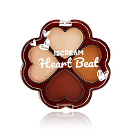 Палетка теней для век `ISCREAM` HEART BEAT тон 1