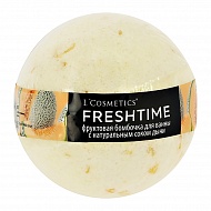 Бомбочка для ванны `L`COSMETICS` FRESHTIME с натуральным соком дыни 170 г