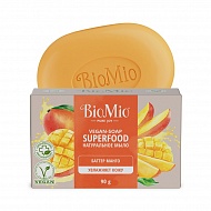Мыло твердое `BIOMIO` SUPERFOOD натуральное, манго 90 гр
