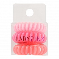 Набор резинок `LADY PINK` `BASIC` SLINKY box 3 шт