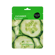 Маска для лица `CONSLY` DAILY SOLUTION с экстрактом огурца 25 мл